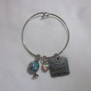 Charm Bangle Bracelet.